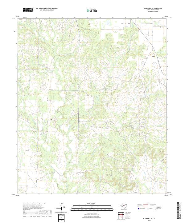 Blackwell NE topographic map thumbnail