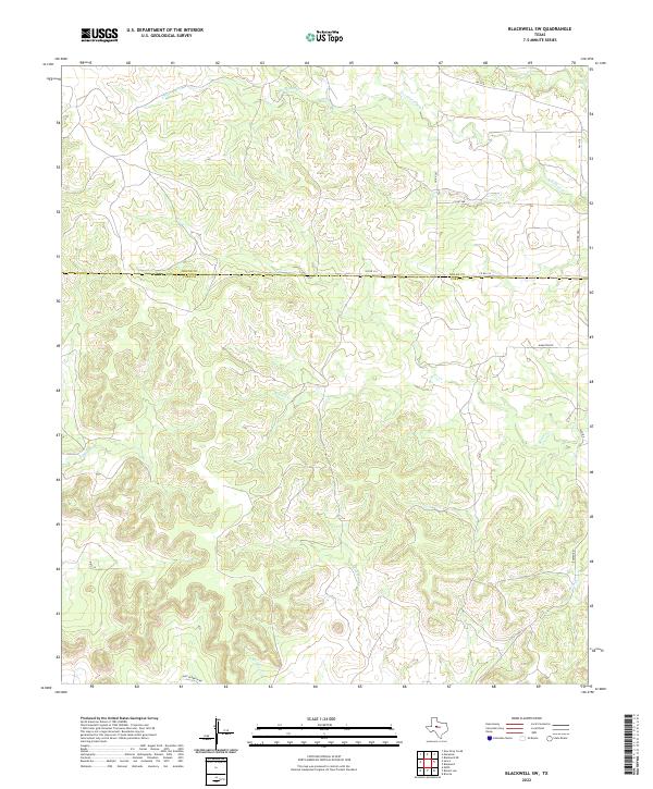 Blackwell SW topographic map thumbnail
