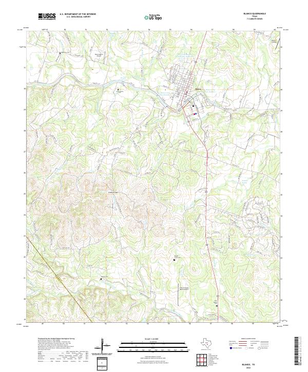 Blanco topographic map thumbnail