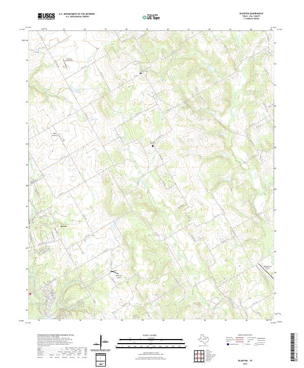 Blanton topographic map thumbnail