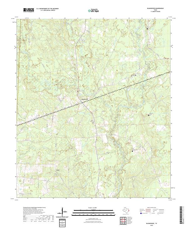 Bleakwood topographic map thumbnail