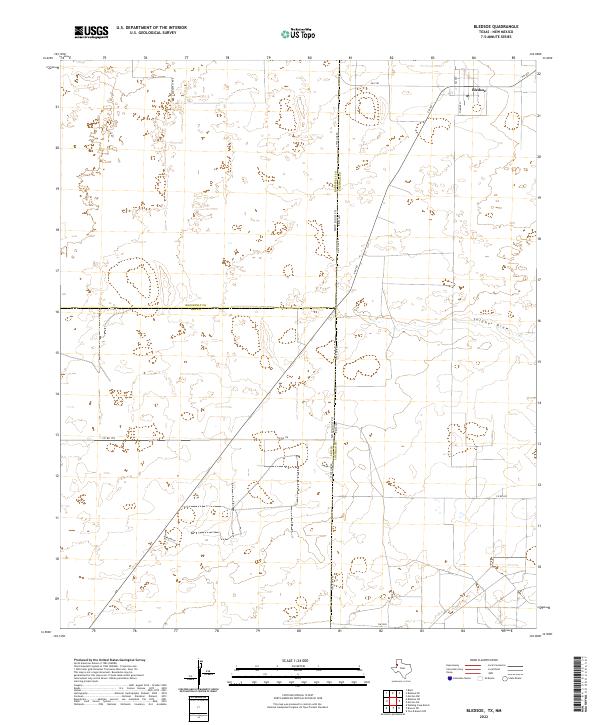 Bledsoe topographic map thumbnail