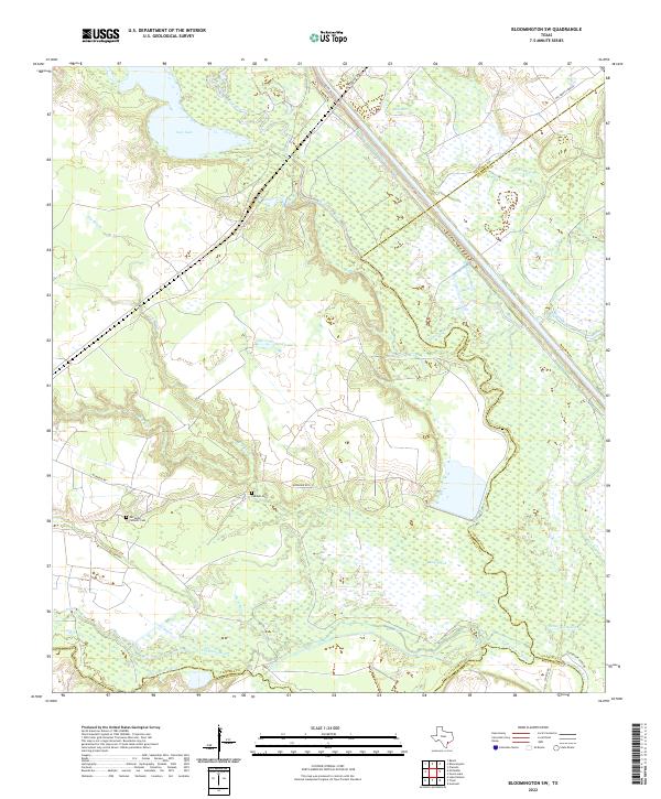 Bloomington SW topographic map thumbnail
