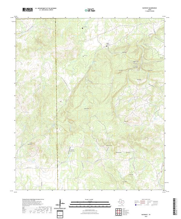Blowout topographic map thumbnail