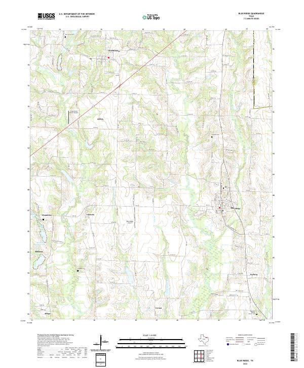 Blue Ridge topographic map thumbnail