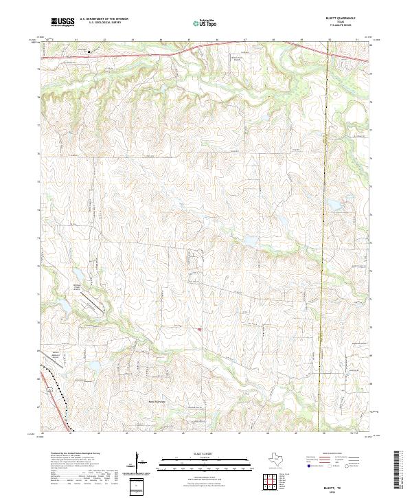 Bluett topographic map thumbnail