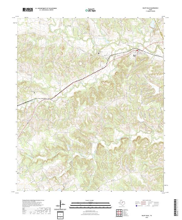 Bluff Dale topographic map thumbnail