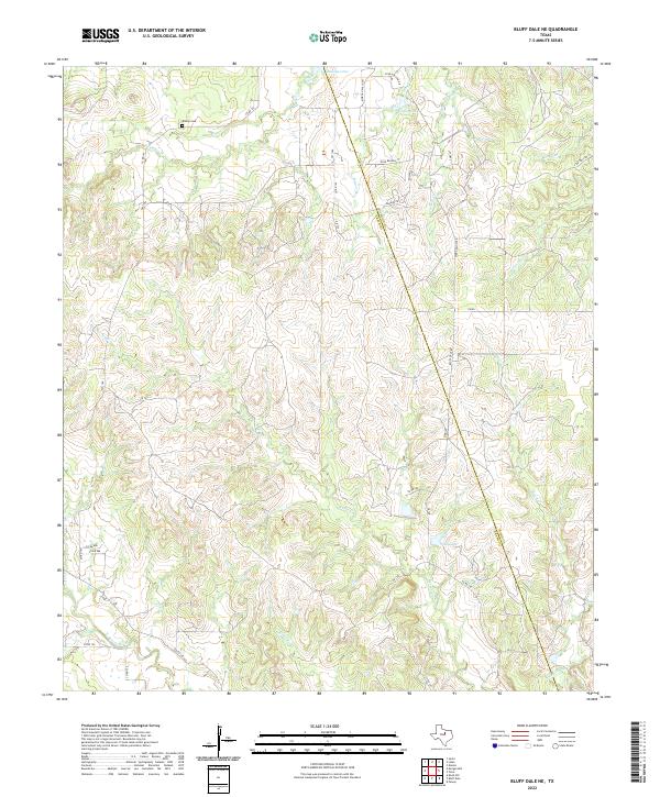 Bluff Dale NE topographic map thumbnail