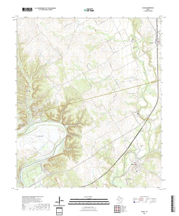 Blum topographic map thumbnail