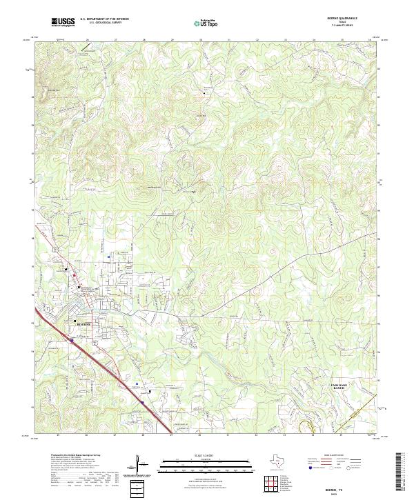 Boerne topographic map thumbnail