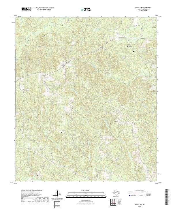 Boggy Lake topographic map thumbnail