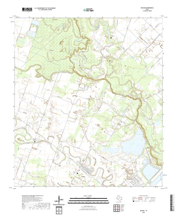 Boling topographic map thumbnail