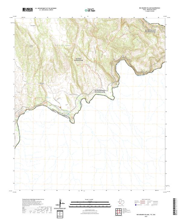 Rio Grande Village topographic map thumbnail