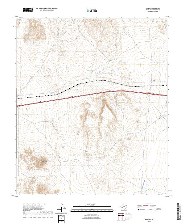 Boracho topographic map thumbnail