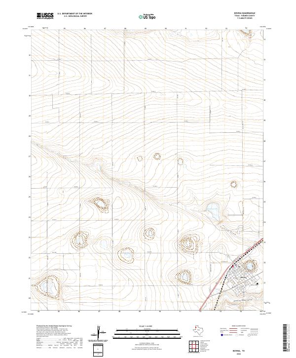 Bovina topographic map thumbnail