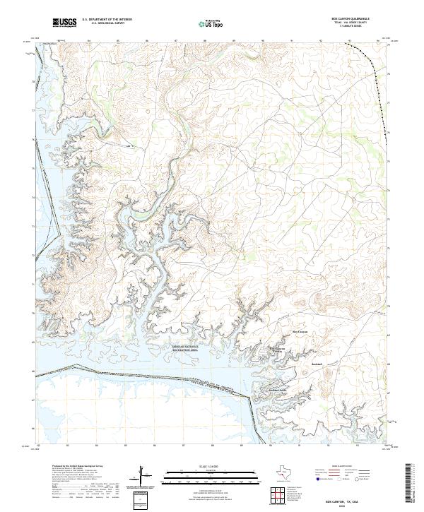 Box Canyon topographic map thumbnail