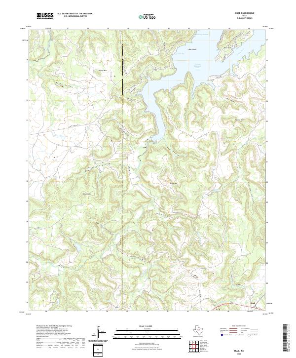Brad topographic map thumbnail