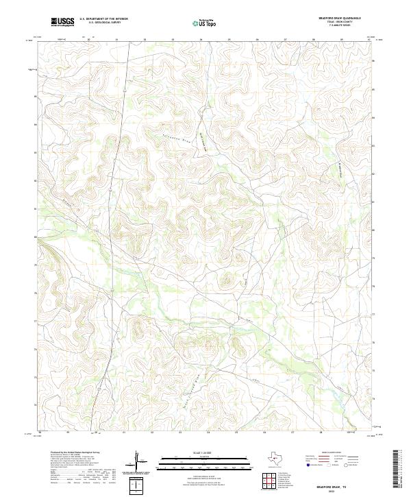 Bradford Draw topographic map thumbnail