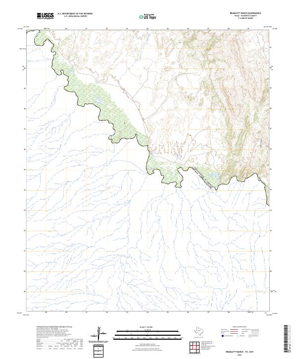 Bramlett Ranch topographic map thumbnail