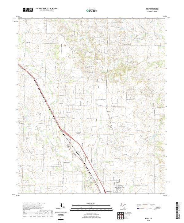 Brand topographic map thumbnail
