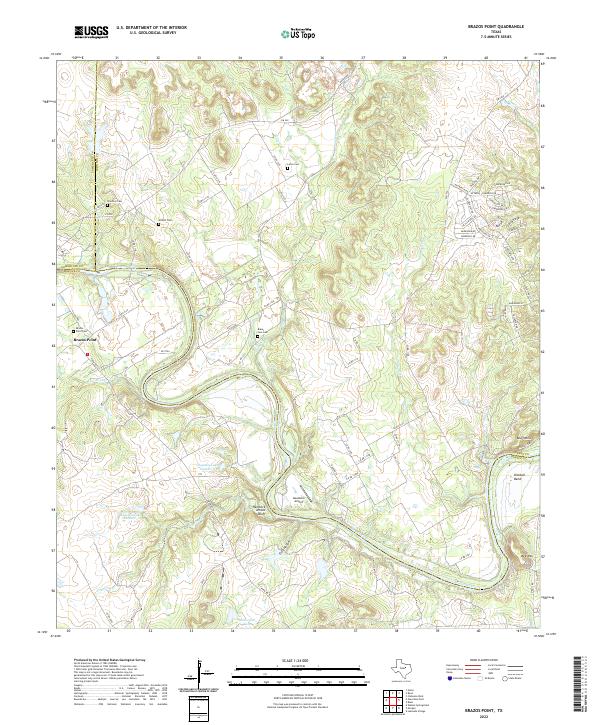 Brazos Point topographic map thumbnail