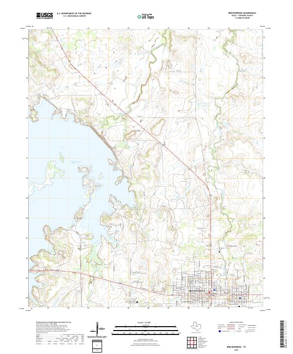 Breckenridge topographic map thumbnail