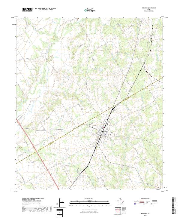 Bremond topographic map thumbnail