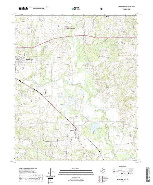 Bridgeport East topographic map thumbnail