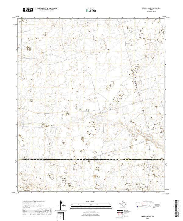 Brinson Ranch topographic map thumbnail