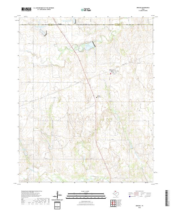 Briscoe topographic map thumbnail