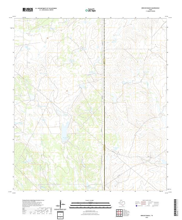 Briscoe Ranch topographic map thumbnail