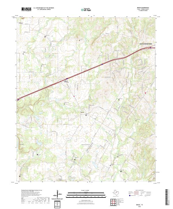 Brock topographic map thumbnail