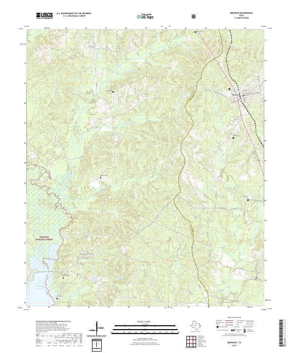 Bronson topographic map thumbnail