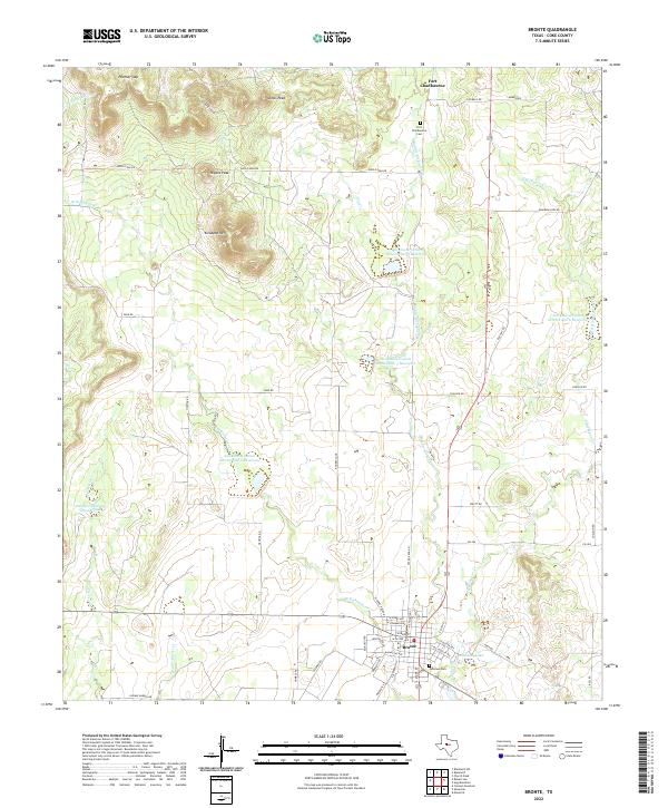 Bronte topographic map thumbnail