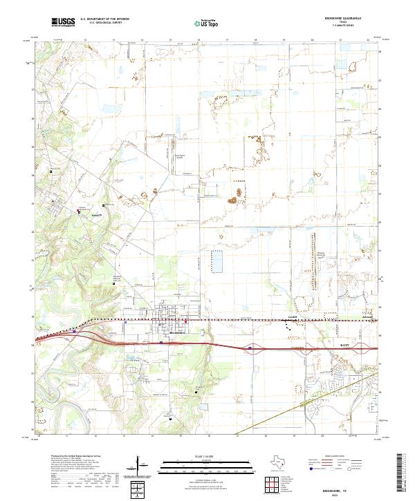 Brookshire topographic map thumbnail