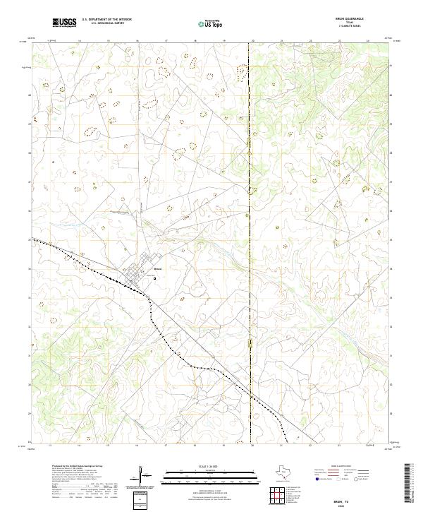 Bruni topographic map thumbnail