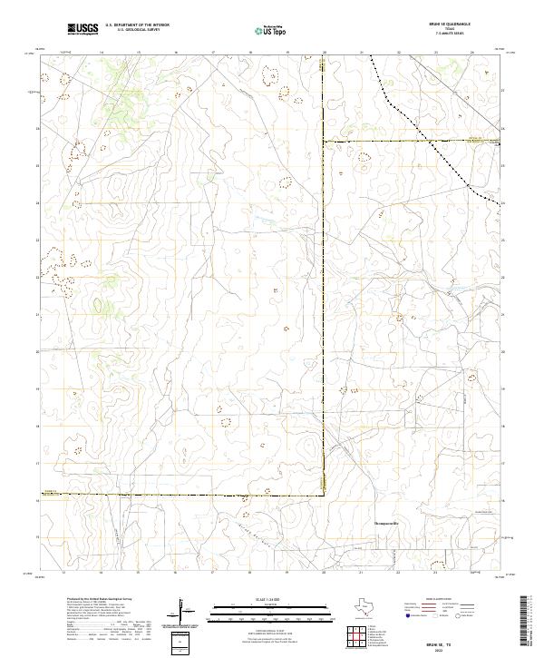 Bruni SE topographic map thumbnail