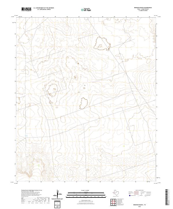 Brunson Ranch topographic map thumbnail
