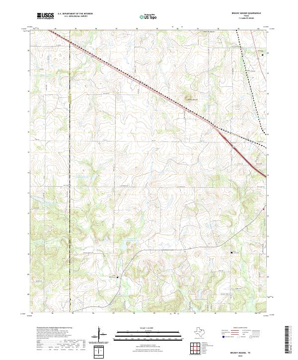 Brushy Mound topographic map thumbnail