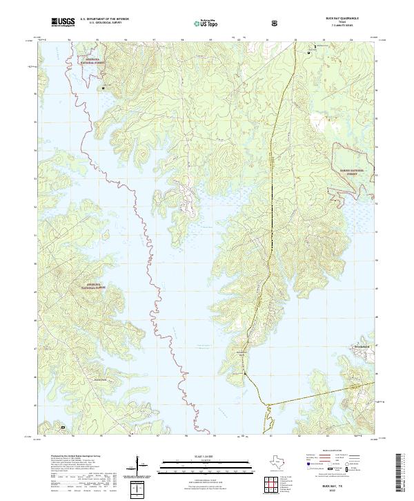 Buck Bay topographic map thumbnail