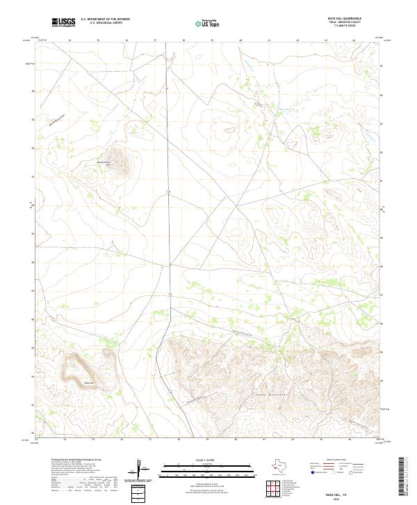 Buck Hill topographic map thumbnail