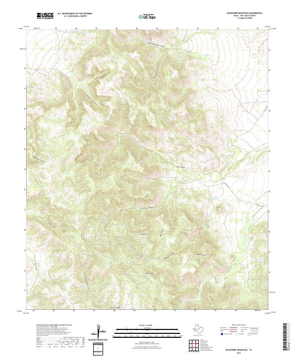 Buckhorn Mountain topographic map thumbnail