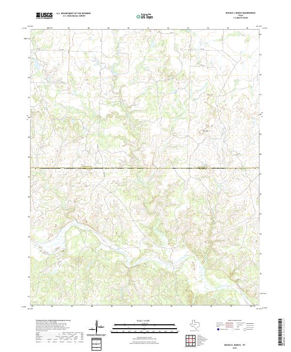 Buckle L Ranch topographic map thumbnail