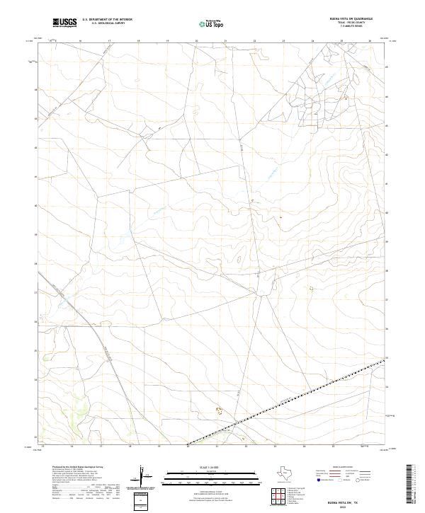 Buena Vista SW topographic map thumbnail