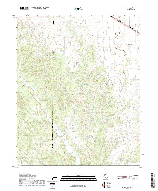 Buffalo Arroyo topographic map thumbnail