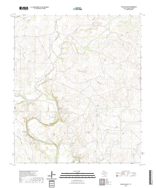 Buffalo Bluff topographic map thumbnail