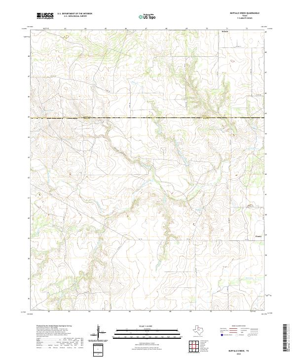 Buffalo Creek topographic map thumbnail