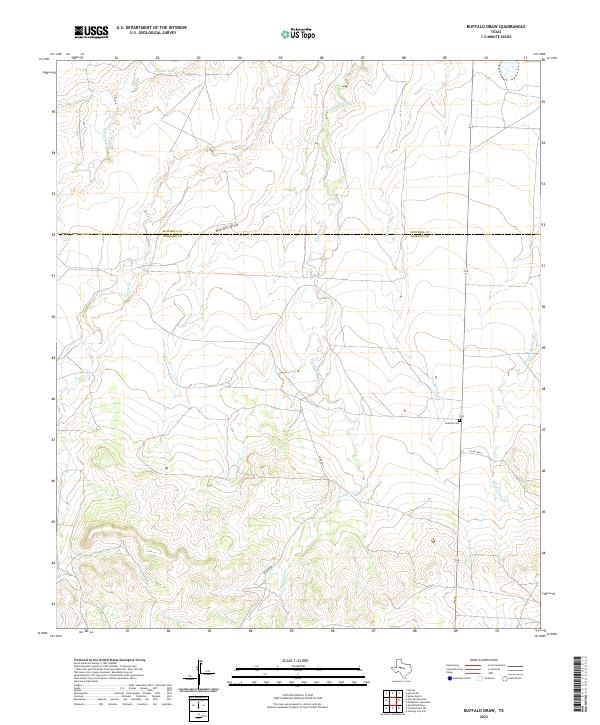 Buffalo Draw topographic map thumbnail