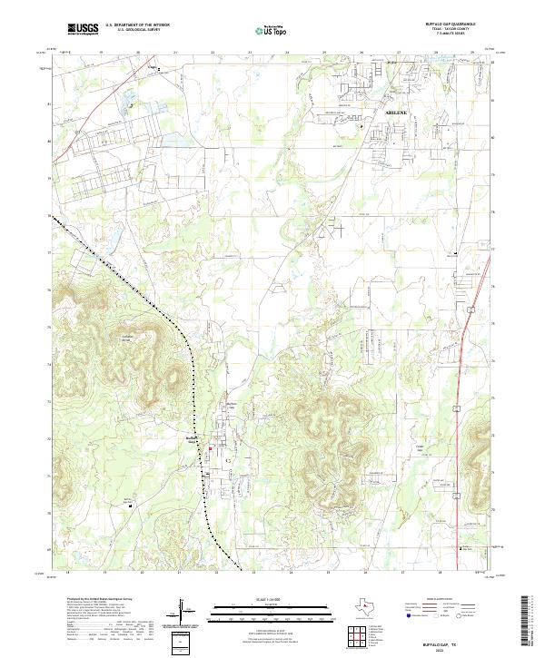 Buffalo Gap topographic map thumbnail