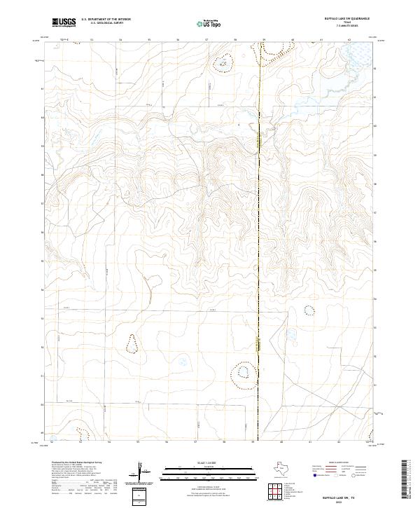 Buffalo Lake SW topographic map thumbnail